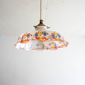Vintage Opaline Pendant Light - Etsy