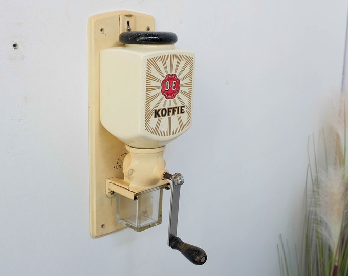 Vintage Dutch Wall Coffee Grinder DE Douwe Egberts Etsy