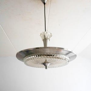1960s Industrial Design Vintage Pendant Lamp, Space Age ,Shape Of An U.F.O, Dutch Design, Phillips Light