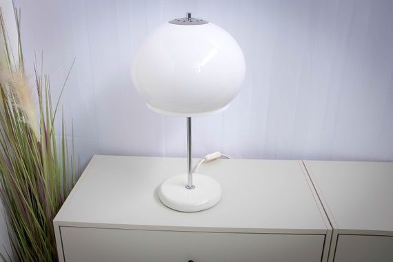 Lampe à champignons vintage, Dijkstra Lampen Holland, Lampe de bureau,  Lampe de table, Ombre blanche, Design hollandais, milieu du siècle 1970 -   Canada