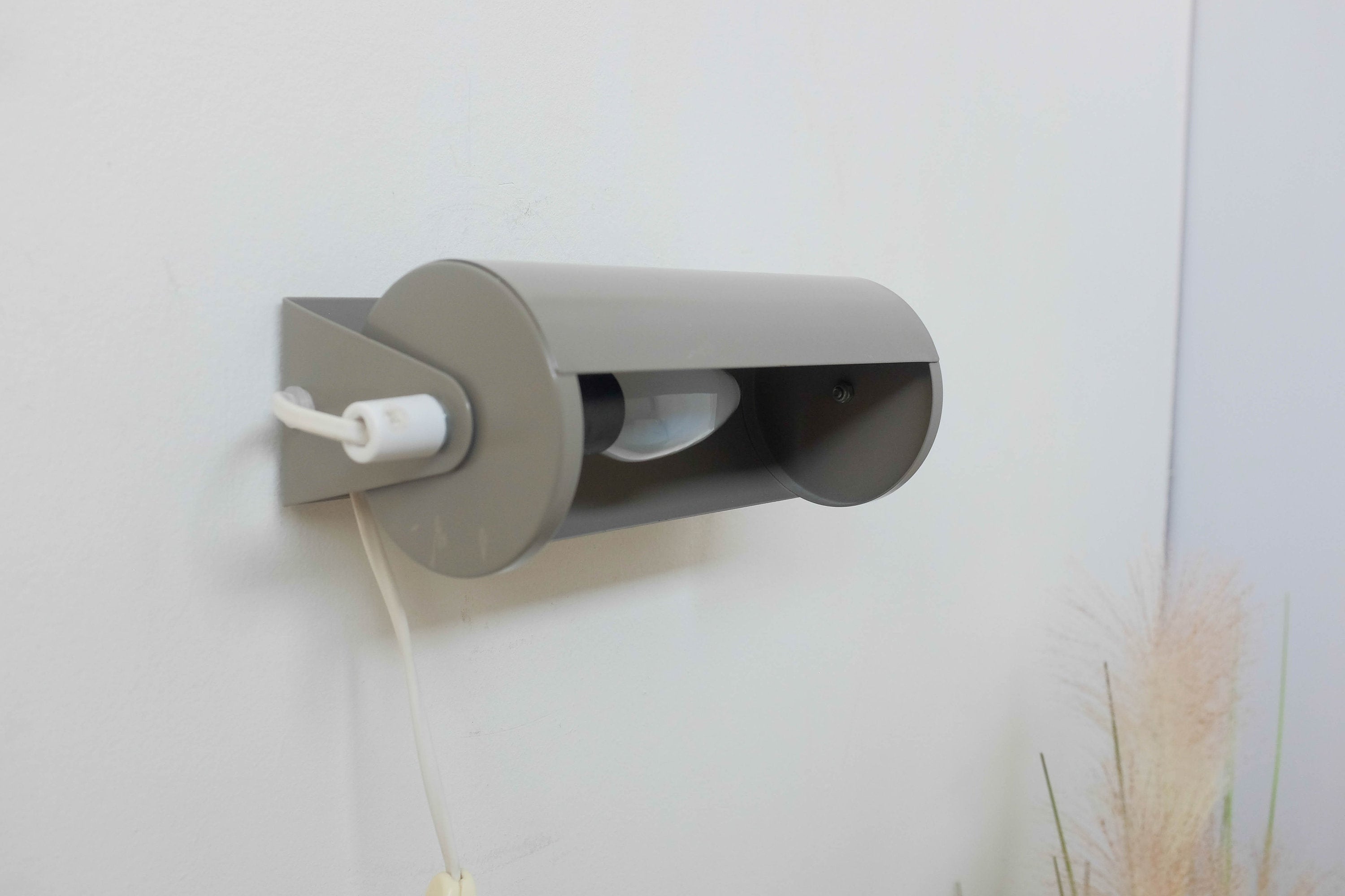 1980s Ikea, Vintage Metal Wall Lamp, Design From the 70s