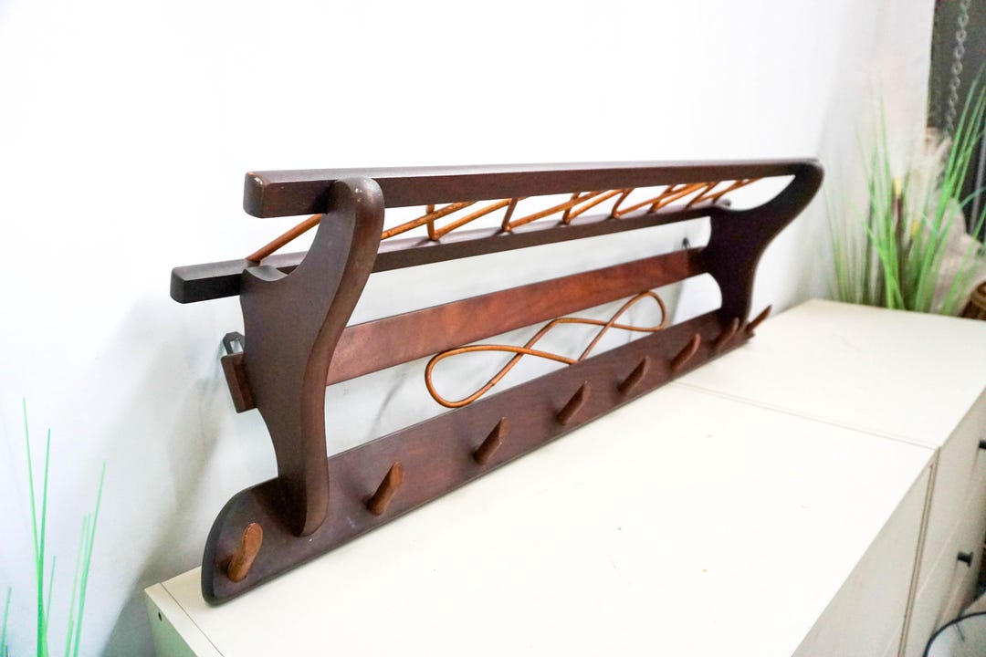 Midcentury Design Solid Teak Coatrack, Hatracks Hall Racks, Coathangers ...