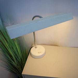 Desk lamp from Massive, Belgium 1970s, brass, cream white metal