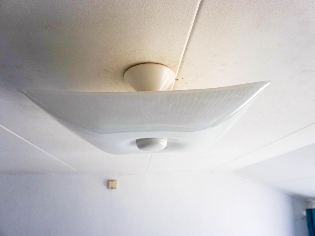 1960 Vintage Reversed Umbrella Glass Ceiling Light,glass Pendant Lamp ...