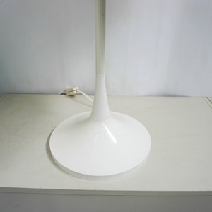 Large Hala Zeist Vintage Mushroom Lamp, Desk Light, Table lamp, white Shade, Dutch design, mid century 1970s zdjęcie 7