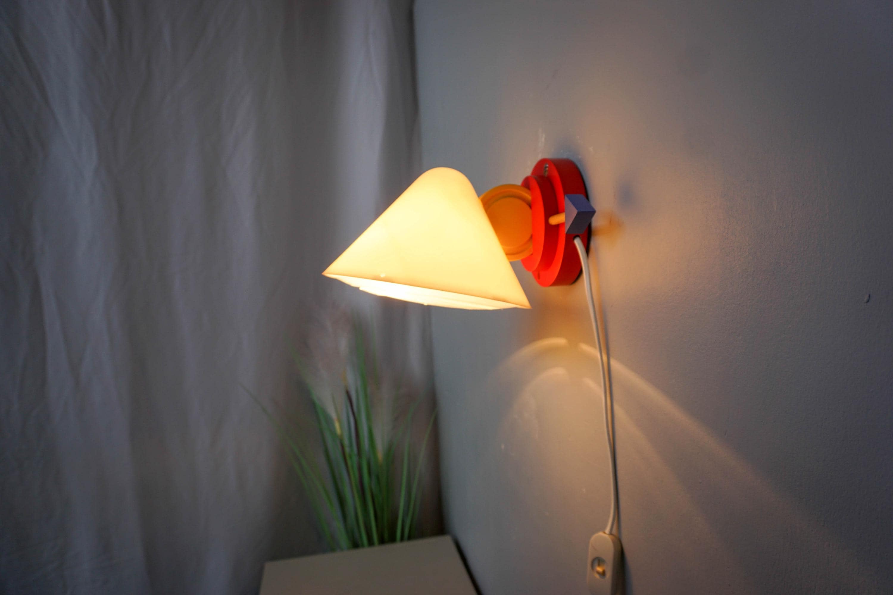 80s Vintage IKEA ランプ　ライト　北欧 Vintage 80s Ikea Ceramic Table Lamp,mid Century Modern, Gray Base