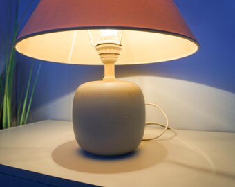 Vintage 80s Ikea Ceramic Table Lamp,mid Century Modern, Gray Base
