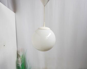 Iconic Mid Century Modern Ceiling Lamp, 70s, school pendant, dutch design, minimalist design