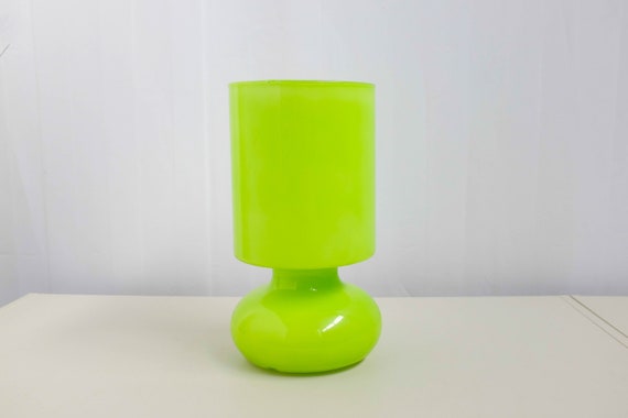 1 of 2 Ikea Lykta Bright Green Mushroom Style Table Lamp Table