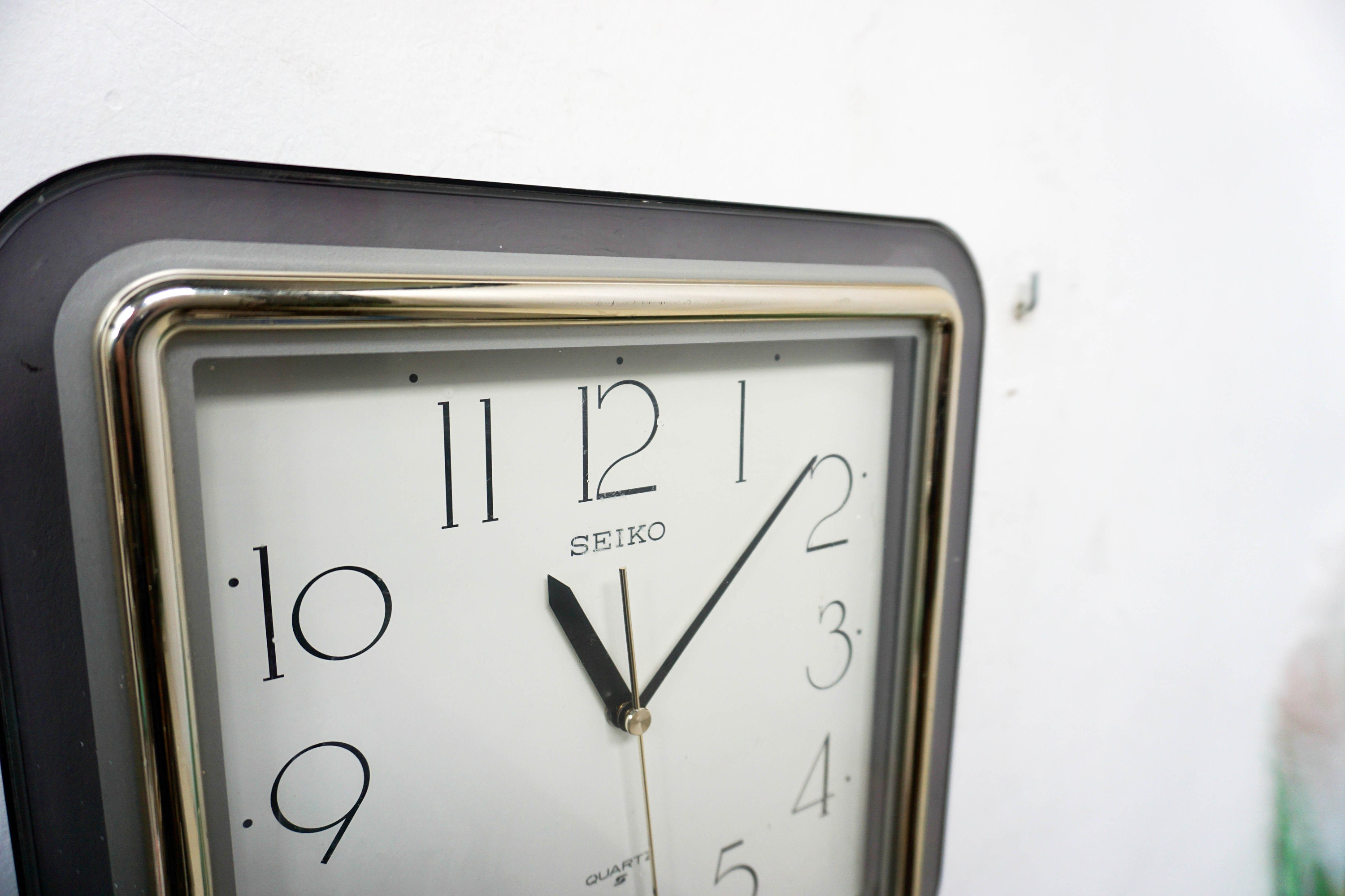 1990s Seiko, Vintage Japan Clock With a Timer by Quartz in