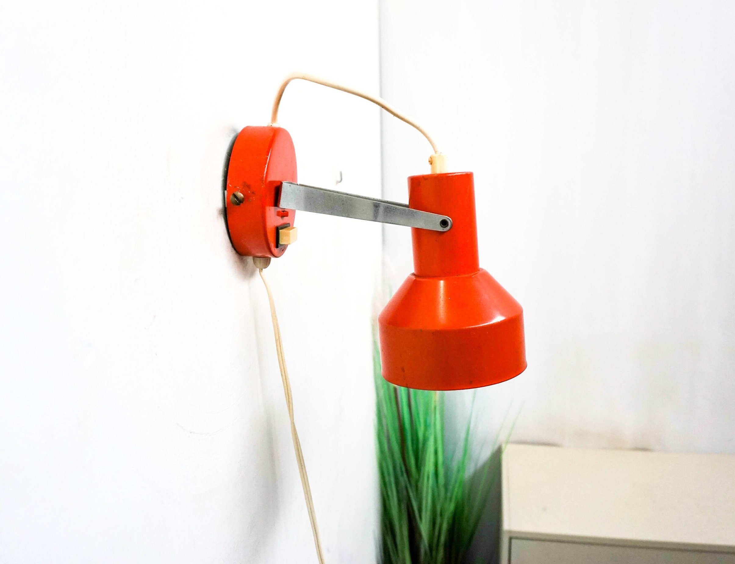60s Dutch Wall Lamp, Dutch Design, Mid Century Design Lamp, Black ...