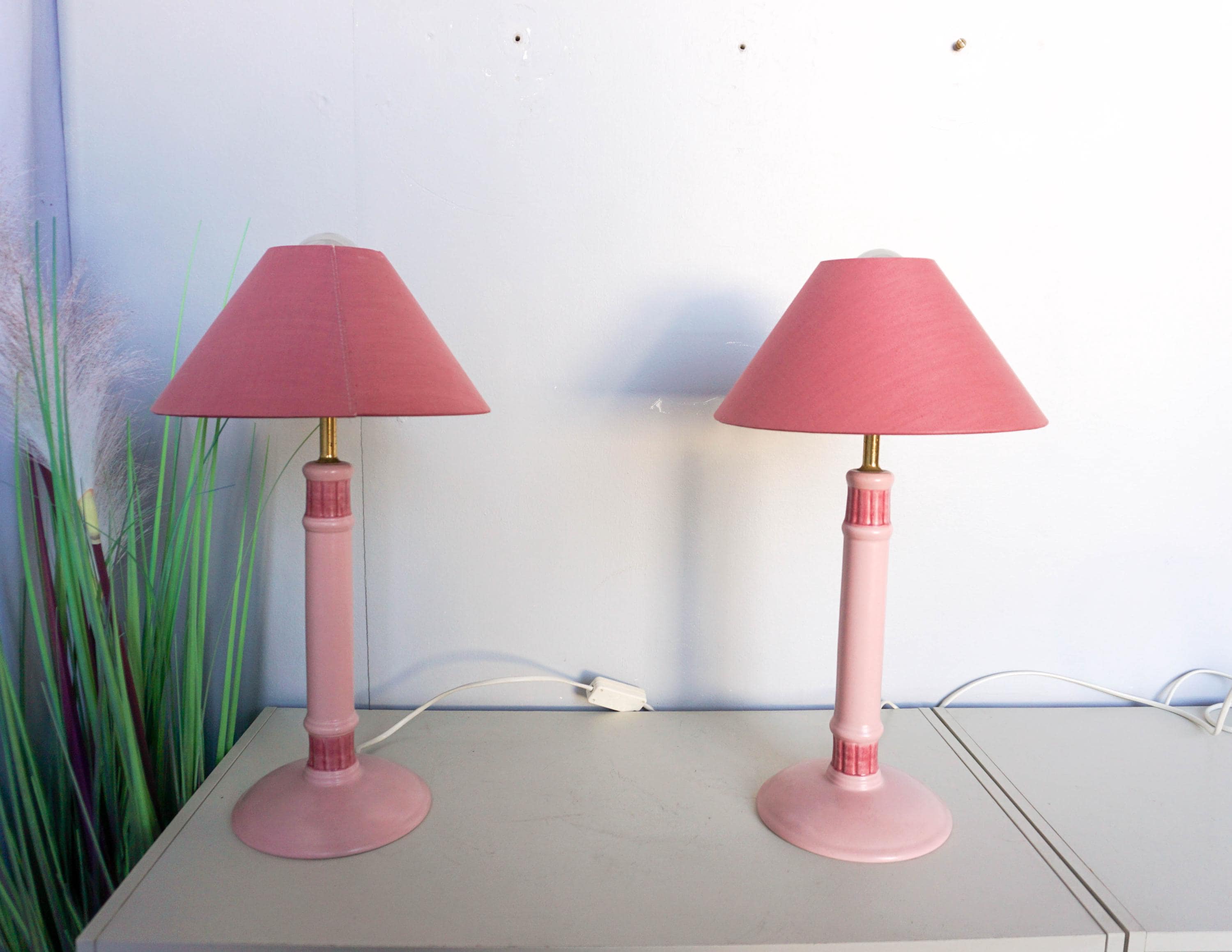 80's Pink Lamps - Etsy Canada