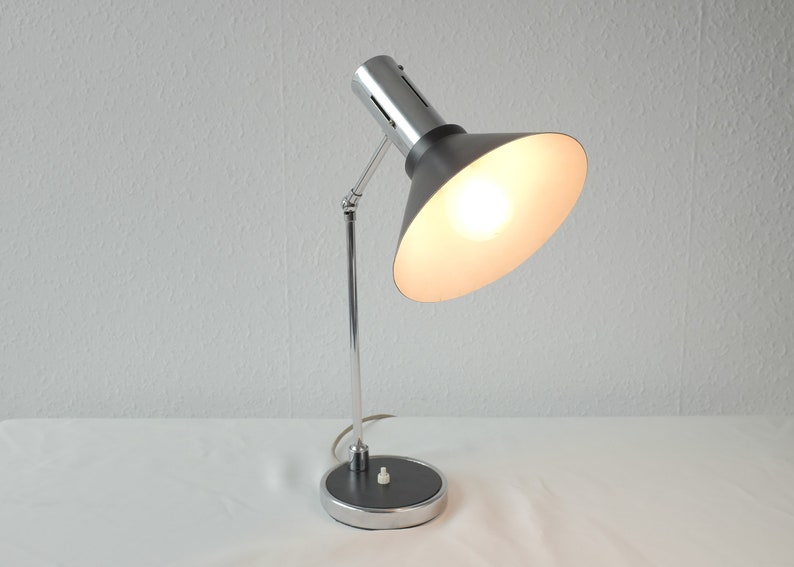 Xl Vintage Chrome Desk Lamp Task Table Office Image 0