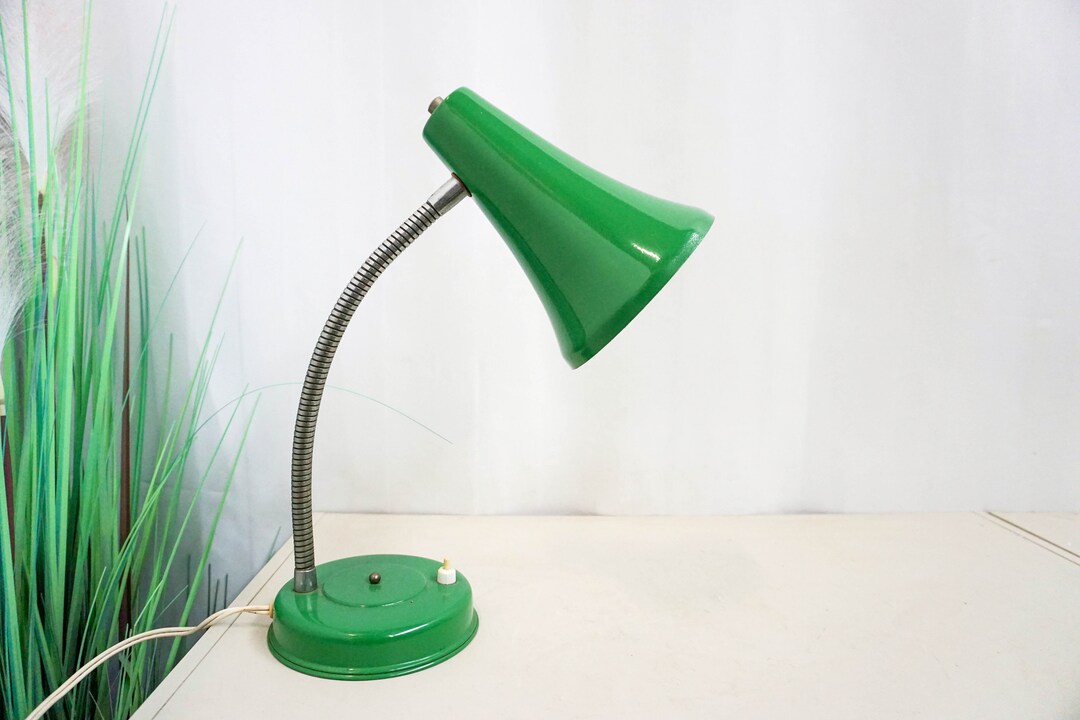 Vintage Green Desk Lamp Task Lamp Table Lamp Office Lamp Etsy