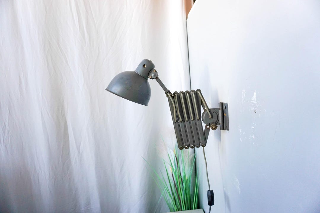 1960年代ミッドセンチュリーのバウハウスシザーランプ、ハーモニカ