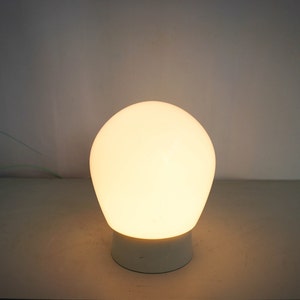 opaline glass ceiling light, opaline glass ceiling bulb lamp, netherlands 1970s