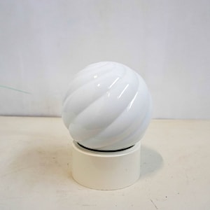 opaline glass ceiling light, art deco lamp, opaline glass ceiling bulb lamp, netherlands 1950s