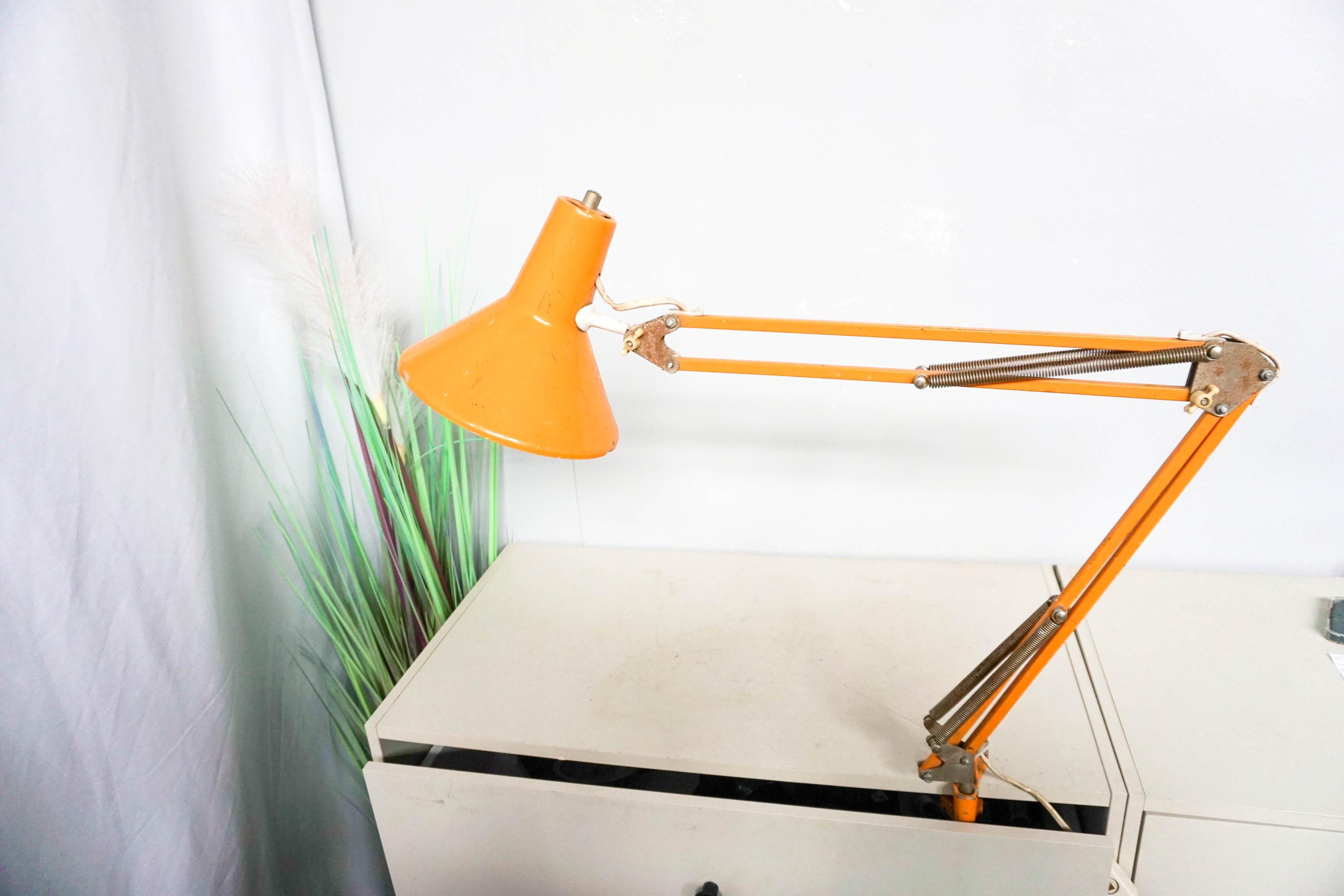 その他 National desk light stand 70s VINTAGE Great Color Small Dark Yellow Aluminor France 1960s 1970s