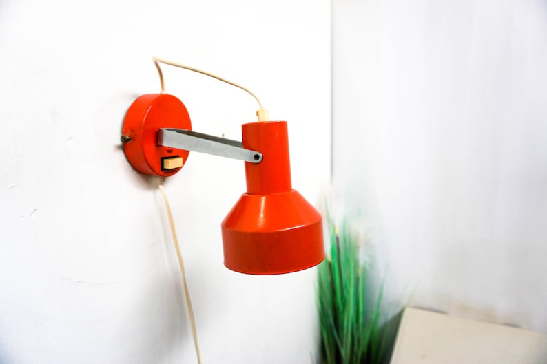 60s Dutch Wall Lamp, Dutch Design, Mid Century Design Lamp, Black ...