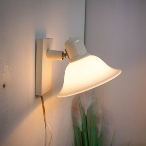Dijkstra lamps, Midcentury Minimalist Design Wall Lamp, Dutch Design, glass Shade