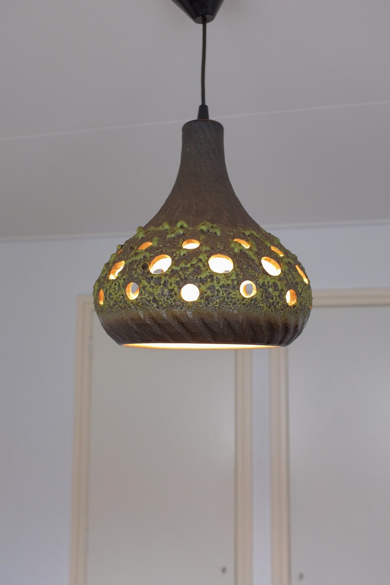 En Lumière NéerlandaisBoho Plafond Rétro VintageSuperbe De Des Suspension Années 70Lampe Design Céramique WHEDIYbe29