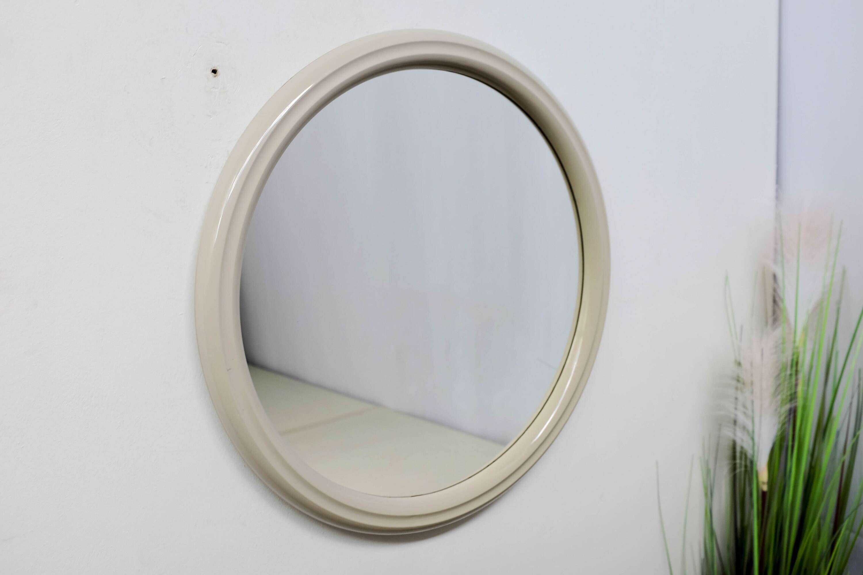 RÉSERVÉ Grand miroir vintage gris espace âge années 1970 - Etsy France