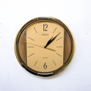 Wall Clock Vintage Seiko - Etsy