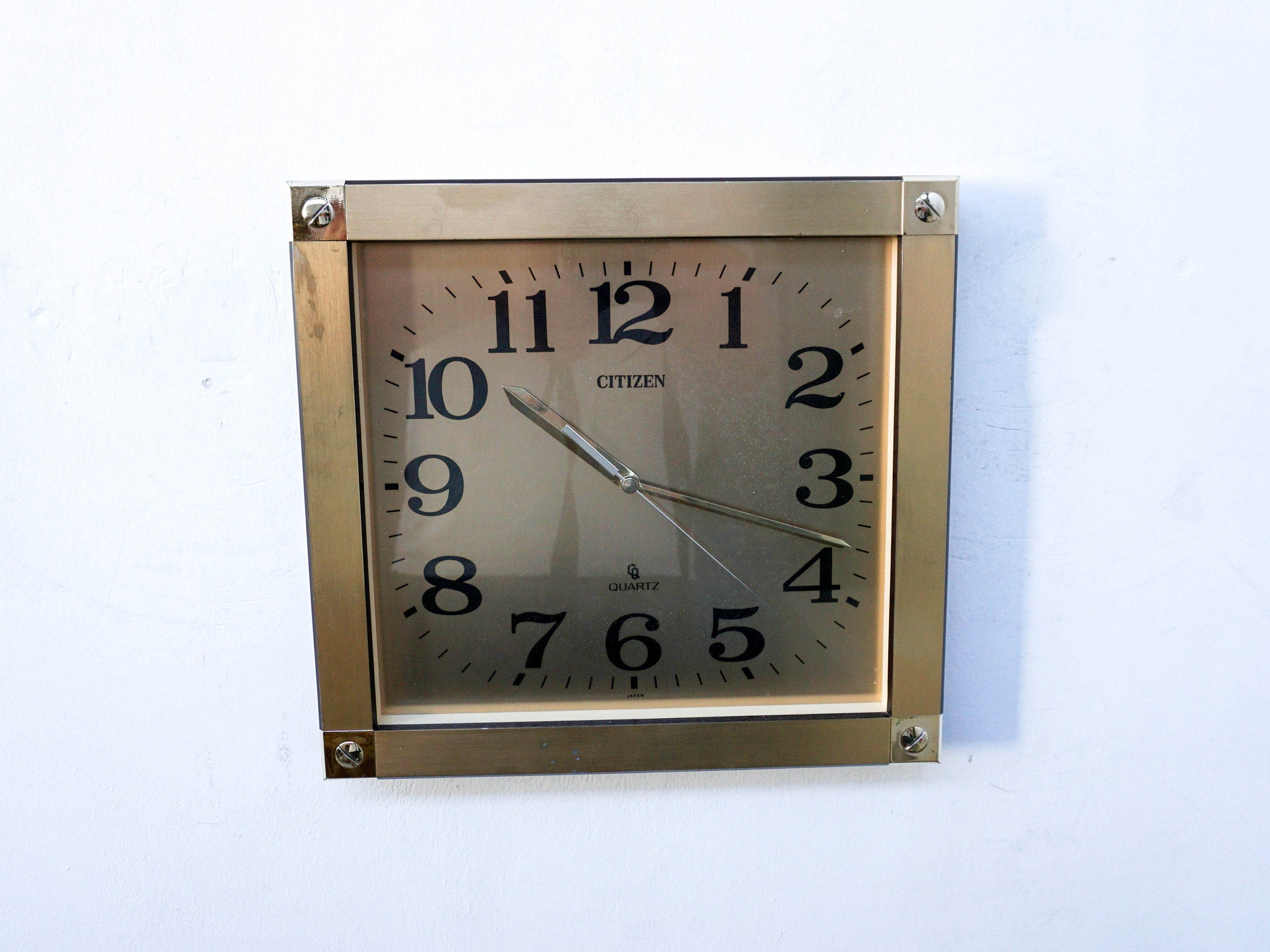 1980s Citizen, Vintage Japan Clock With a Timer by Quartz in Plastic, Made in Japan, Black, Gold - Etsy 1980s Citizen, Vintage Japan Clock With a Timer by Quartz in Plastic, Made in Japan, Black, Gold - Etsy