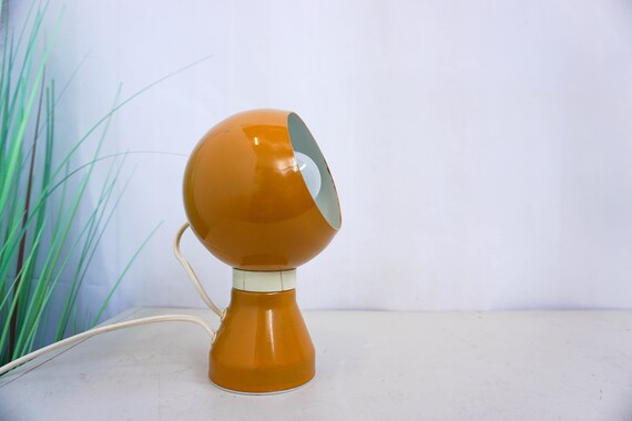 Vintage Italian Ocher Yellow Lacquered Lamp by Reggiani - 1950s - Etsy