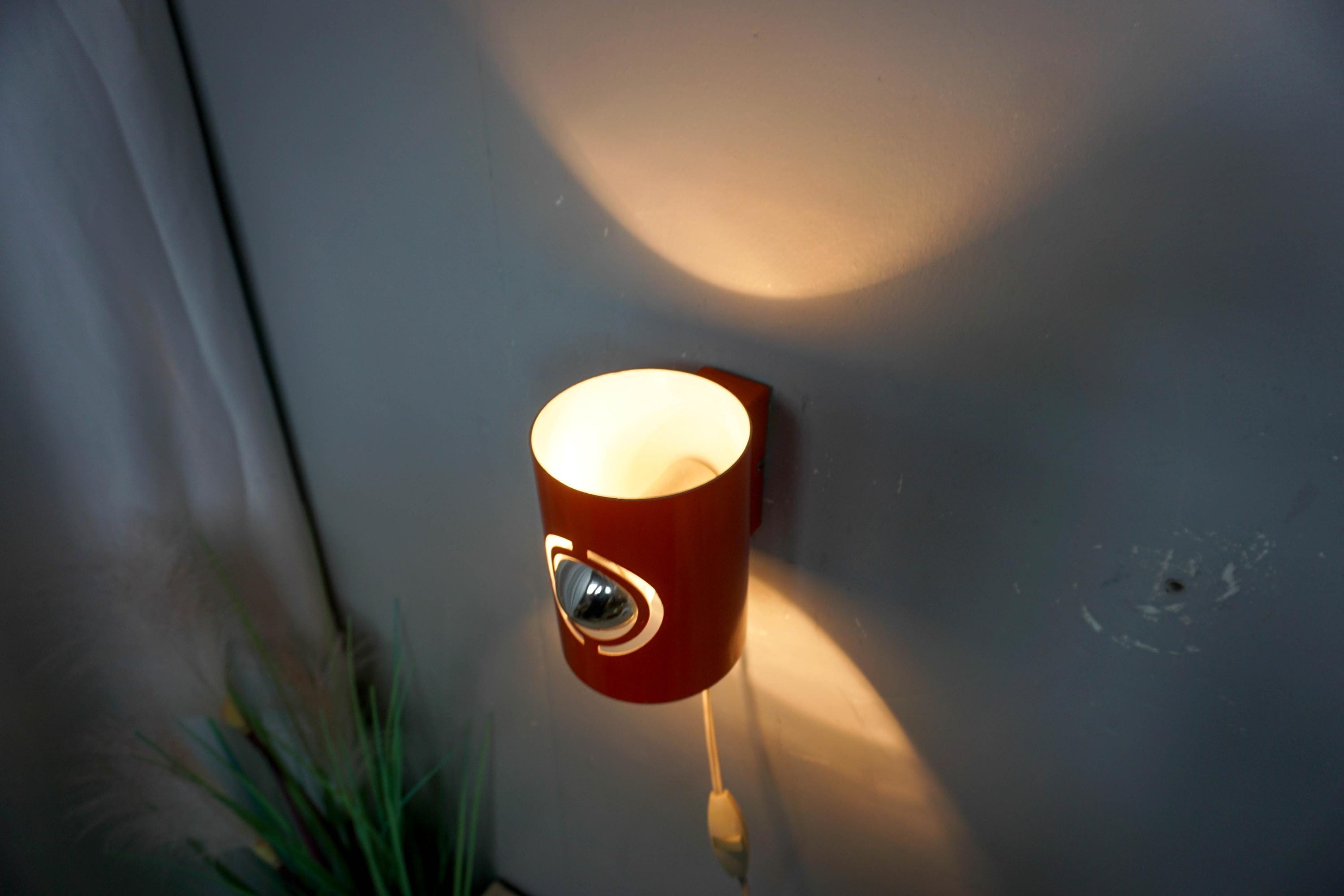1960s Hala Zeist Wall Lamp, Dutch Design, Mid Century Design Lamp