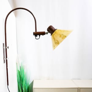 1960s Dijkstra lamps Retro Vintage Arc Wall Lamp, the Netherlands, space age wall Light, dutch design