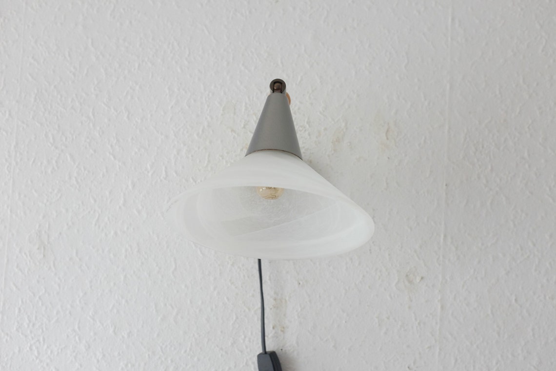 Midcentury Modern, Dutch Design, Wood Brass Glass, Wall Lamp, From the ...