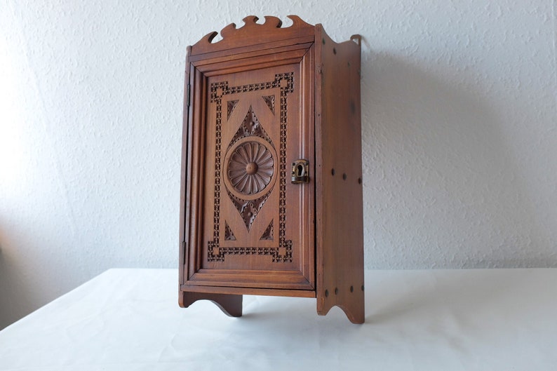 Vintage Wood Medicine Cabinet Apothecary Cupboard Spice Box Etsy