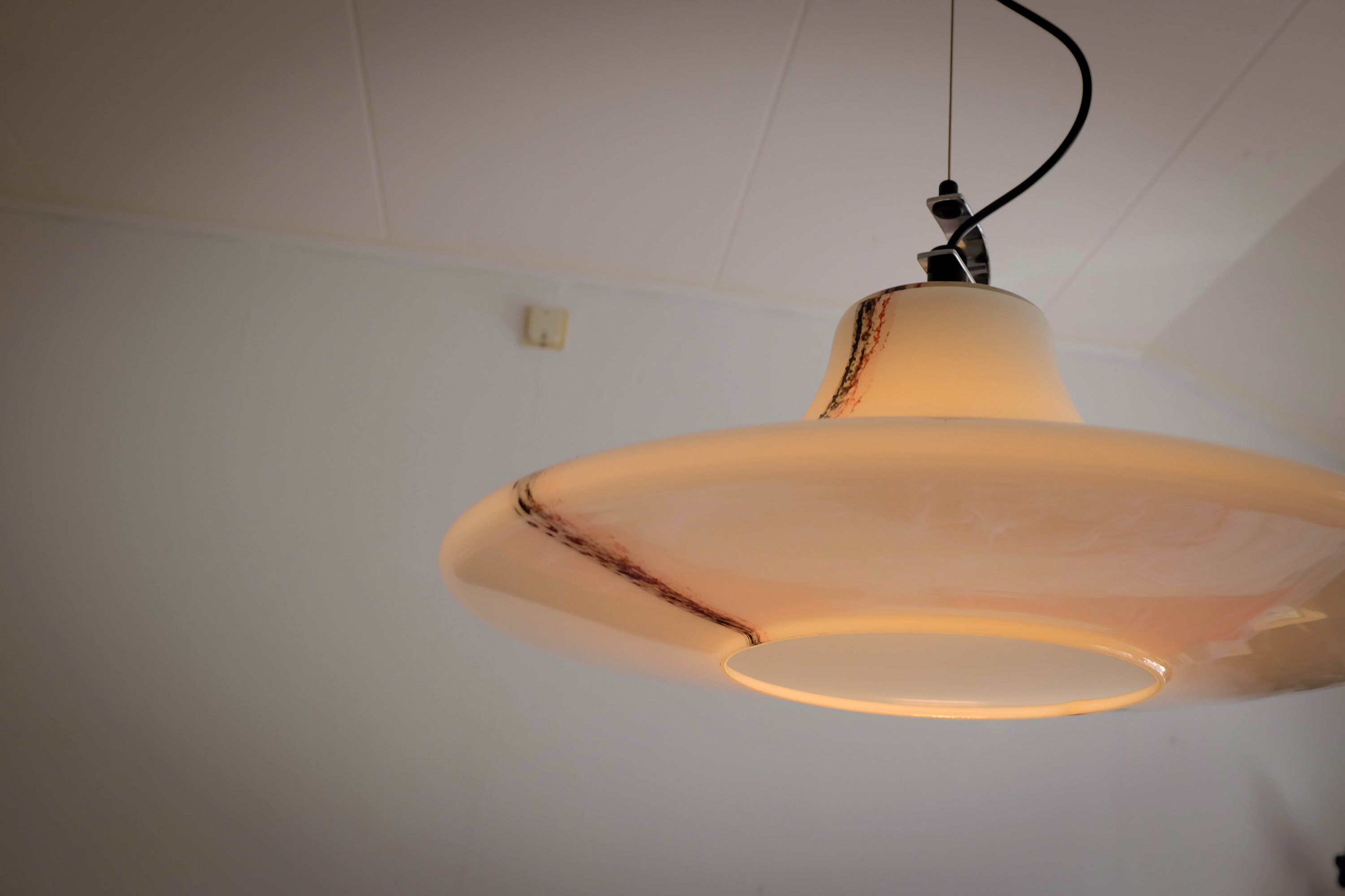 Vintage XL Peill & Putzler Ufo Pendant Lamp Murano Glass - Etsy