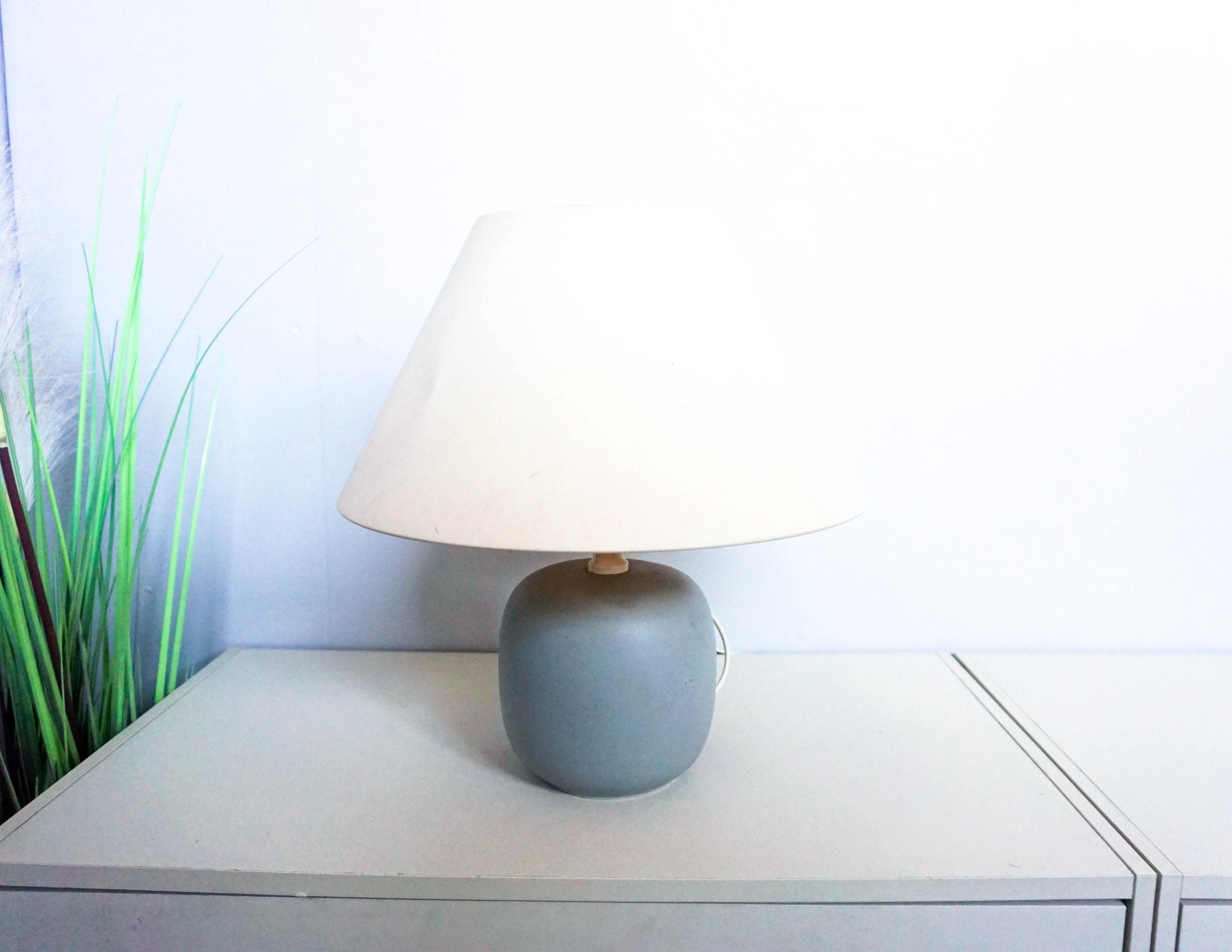 80s Vintage IKEA ランプ　ライト　北欧 Vintage 80s Ikea Ceramic Table Lamp,mid Century Modern, Gray Base