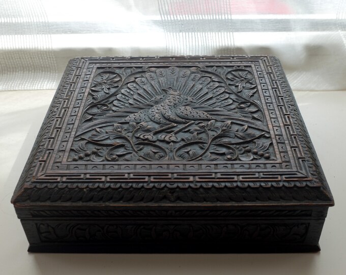 Vintage Wood Postage Stamp Box Wooden Letter Box Vintage Etsy