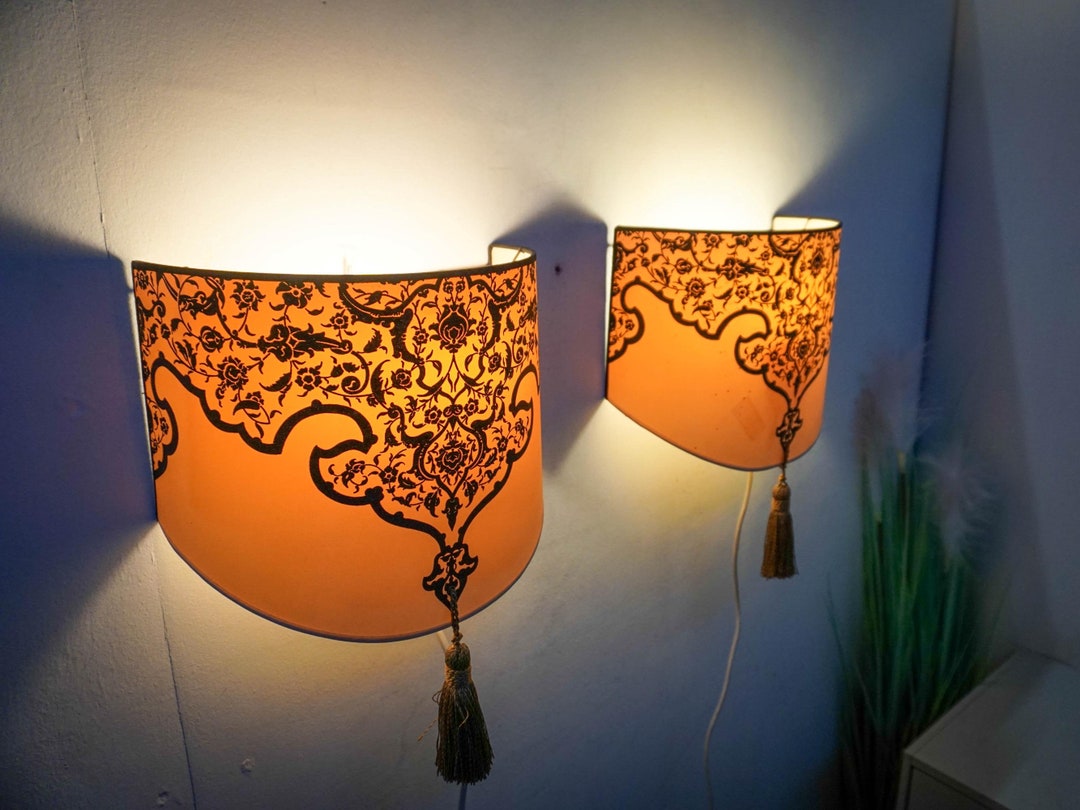 A Set of 80s Dutch Wall Lamps, Made in Holland, Art Nouveau Style, Wall ...