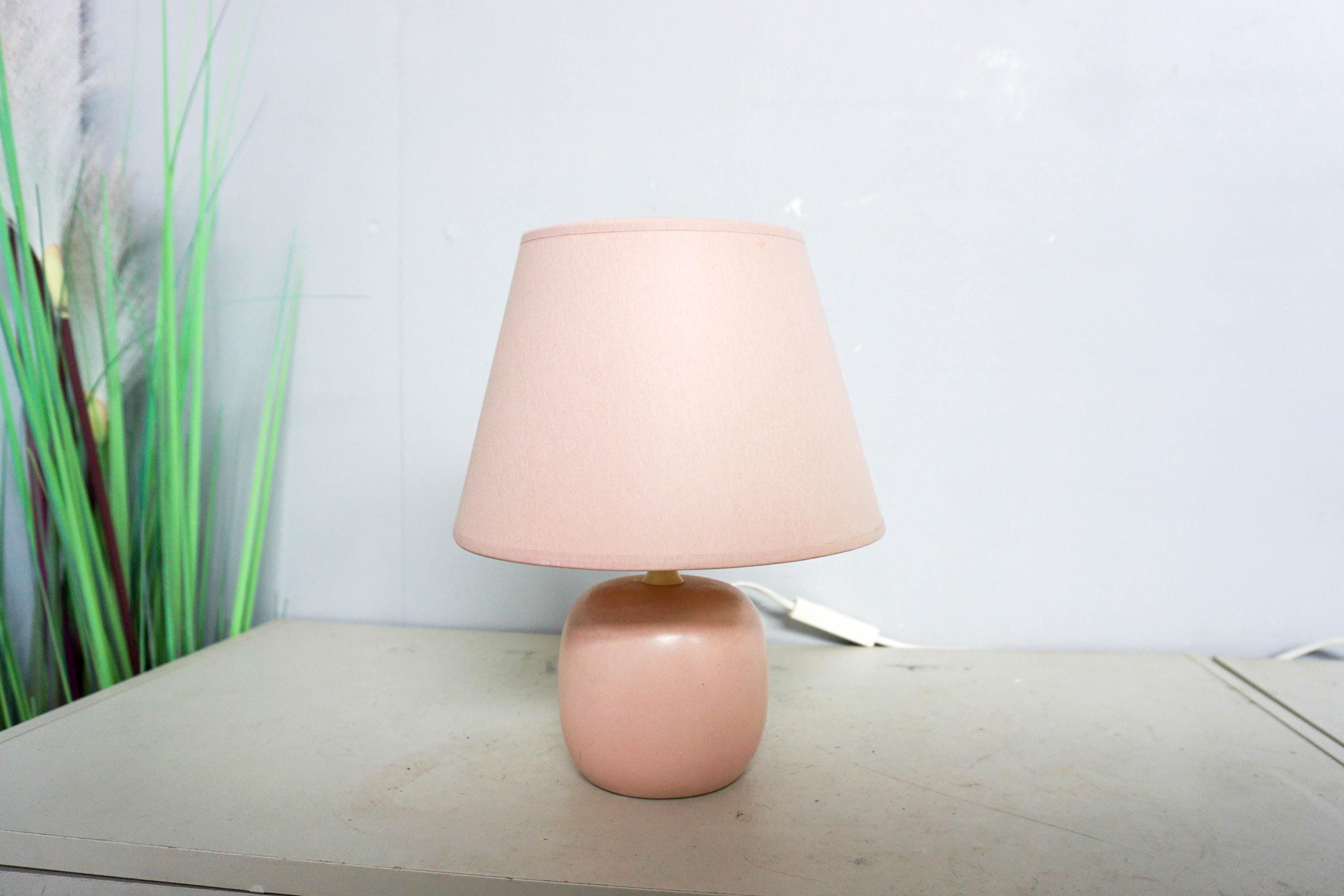 その他 80s pink lamp Vintage 80s Ceramic Table Lamp, Mid Century Modern, Pastel Pink