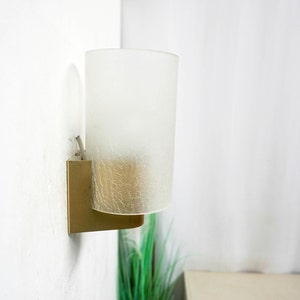 1970s Philips Holland wall light with frosted glass, midcentury modern, Vintage wall lamp, Dutch Design