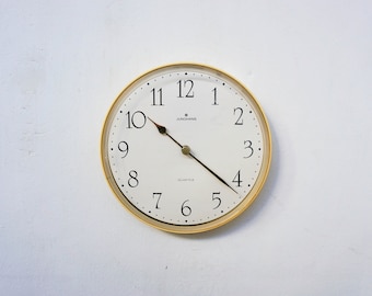 1980s Junghans, Vintage german clock with a timer by Quartz in plastic, made in holland