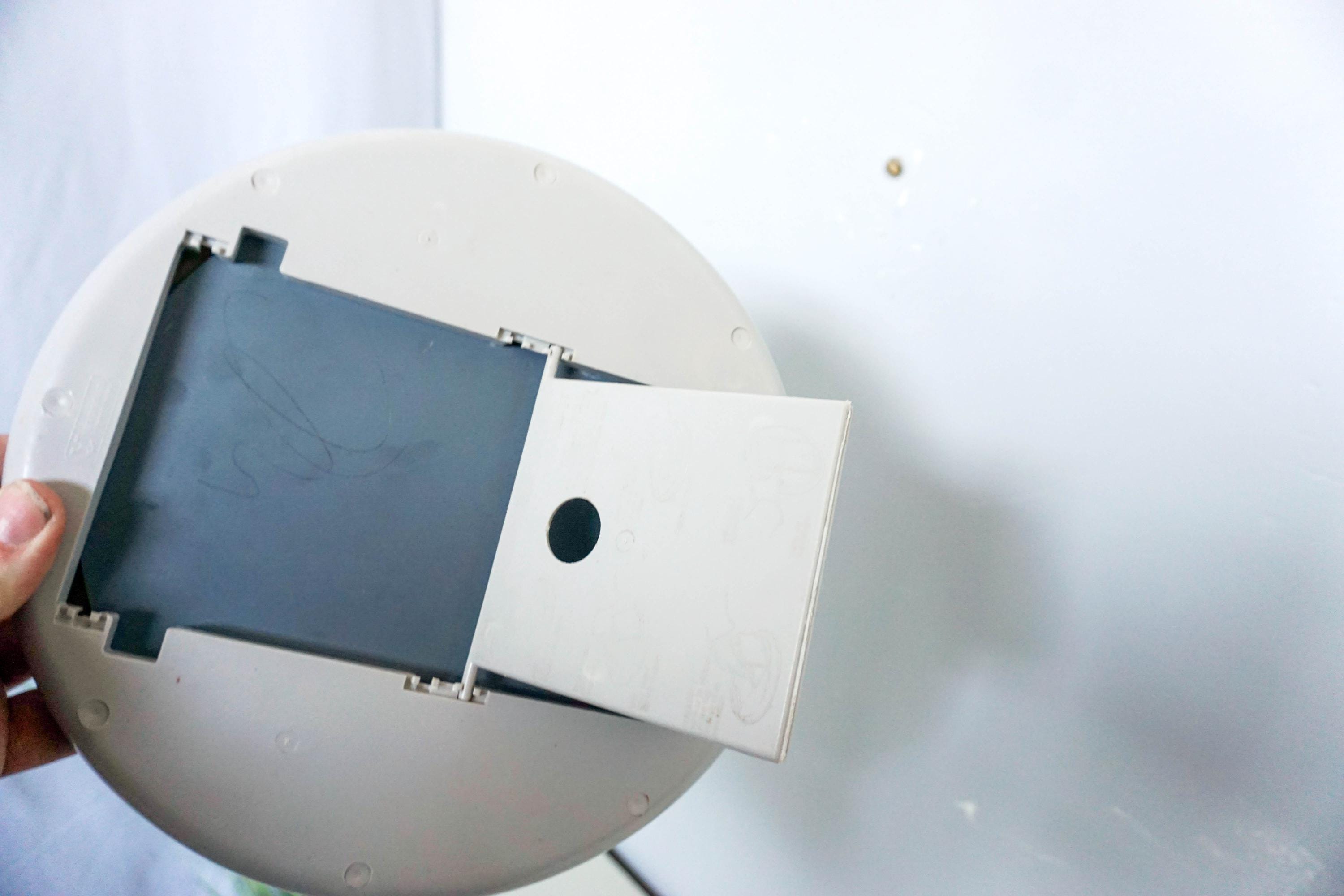 ヴィンテージ スモール グレー スペースエイジ ミラー 1970年代