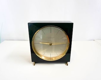 1950s Junghans Max Bill Design, Mechanical, Mid Century Modern, Junghans Chiming Mantle Clock, From Germany, 50's