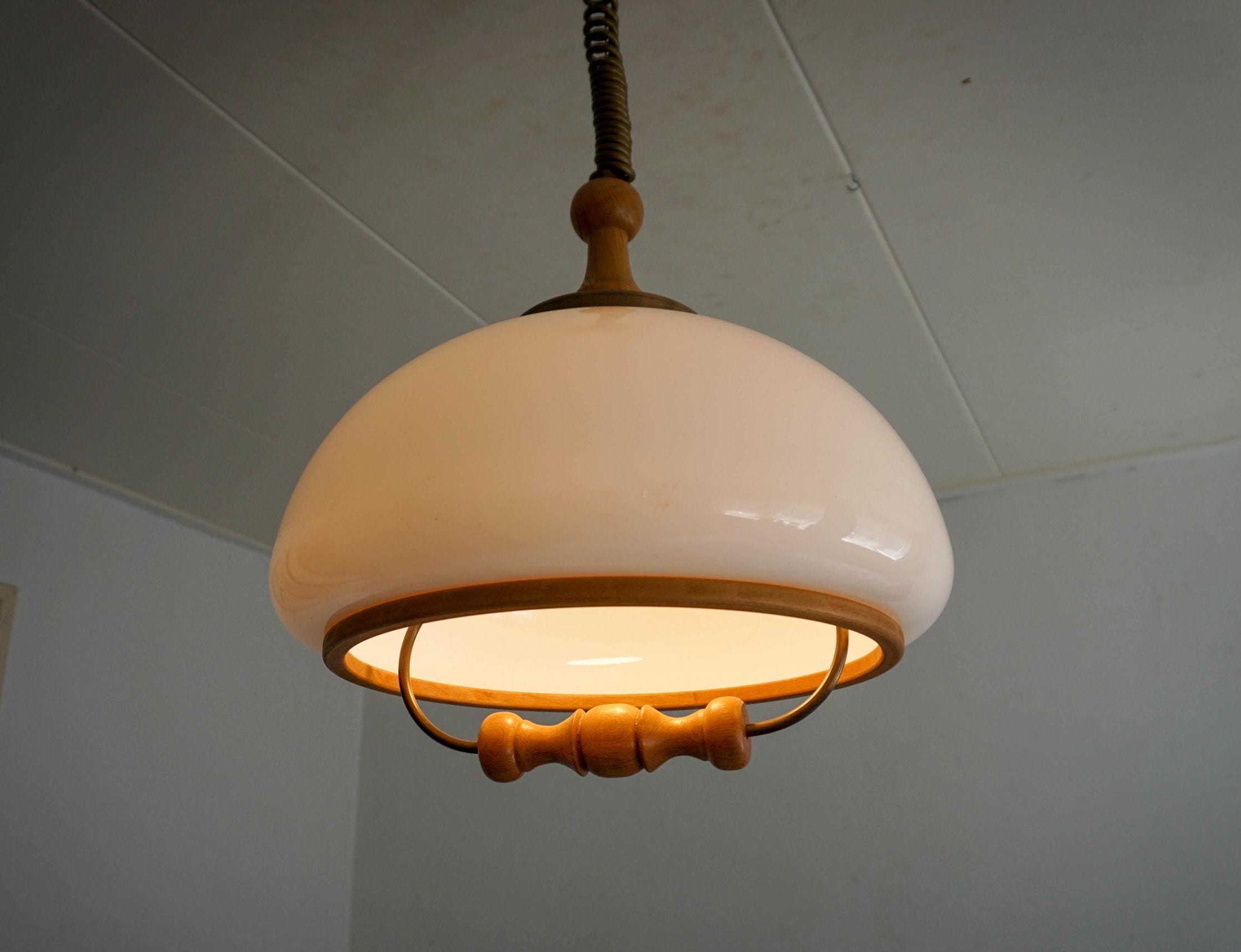 Vintage Dutch Design, Pendant Lamp, Steinhauer, Mushroom Shade, Space ...