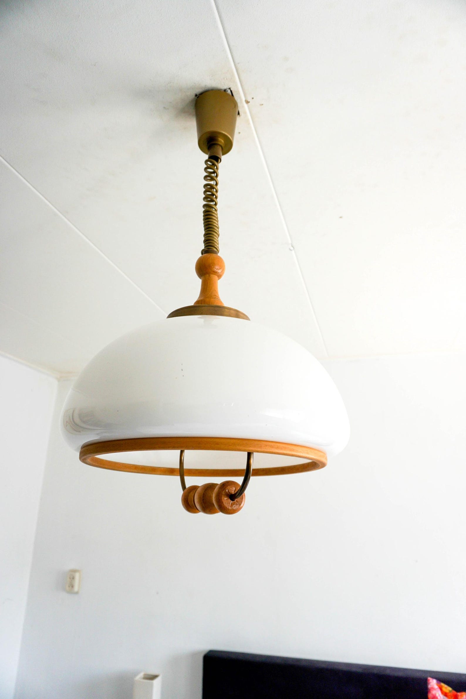 Vintage Dutch Design, Pendant Lamp, Steinhauer, Mushroom Shade, Space ...
