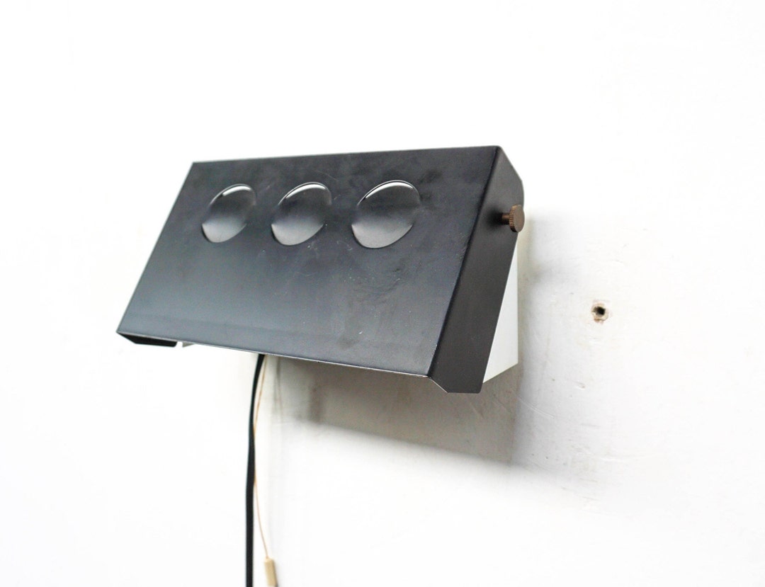 Vintage Dutch Wall Lamp With a Black Shade That Can Be Adjusted, Dutch ...