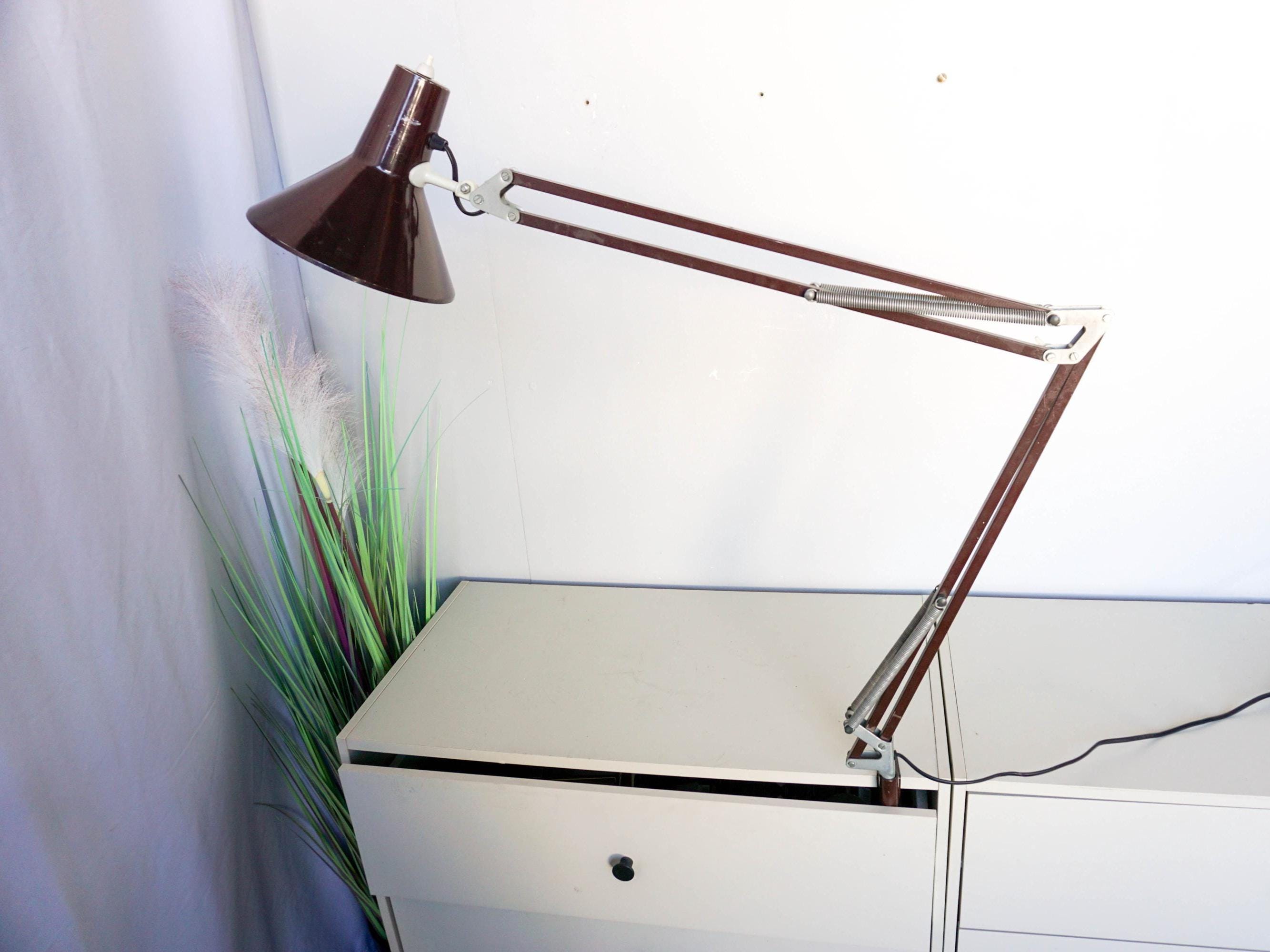北欧 ビンテージ 1960s MaxamDenmark Desk Lamp 1960s Denmark Mid Century Brown Architect Lamp, Vintage Desk Lamp