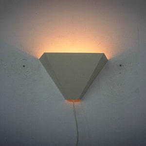70s Minimalist Design, Made In Holland, Mid century modern, wall lamp, white metal, dutch design, wall sconce