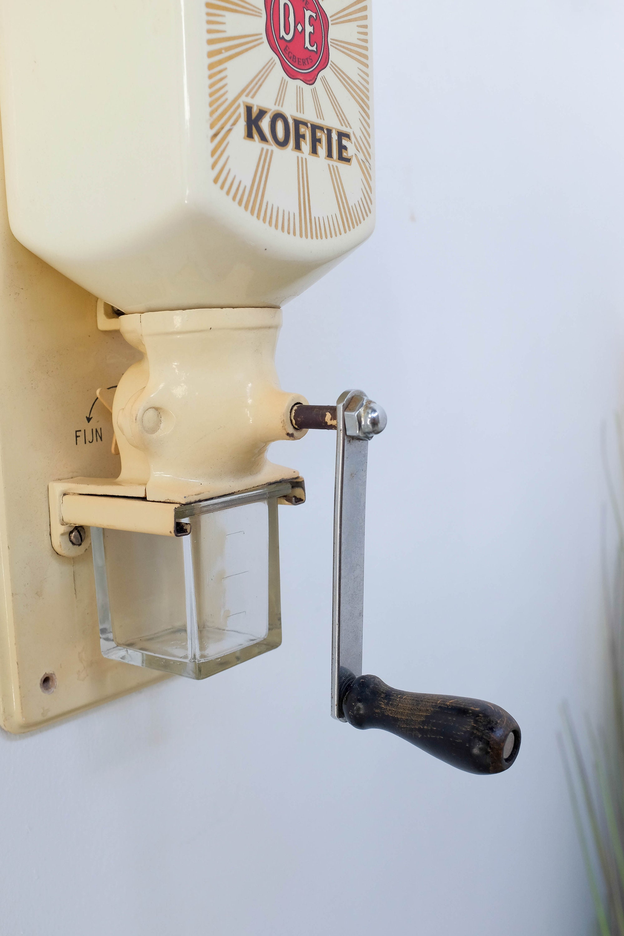 Vintage Dutch wall coffee grinder DE Douwe Egberts Etsy