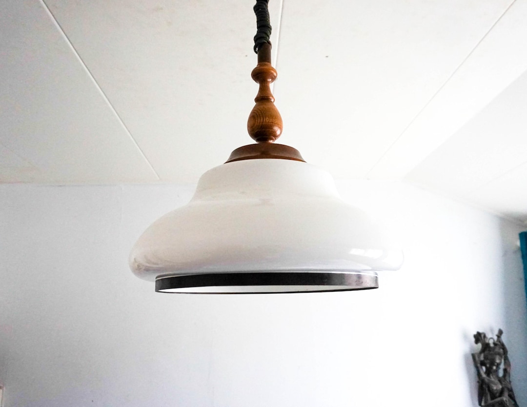 Vintage Dutch Design, Pendant Lamp, Steinhauer, Mushroom Shade, Space ...
