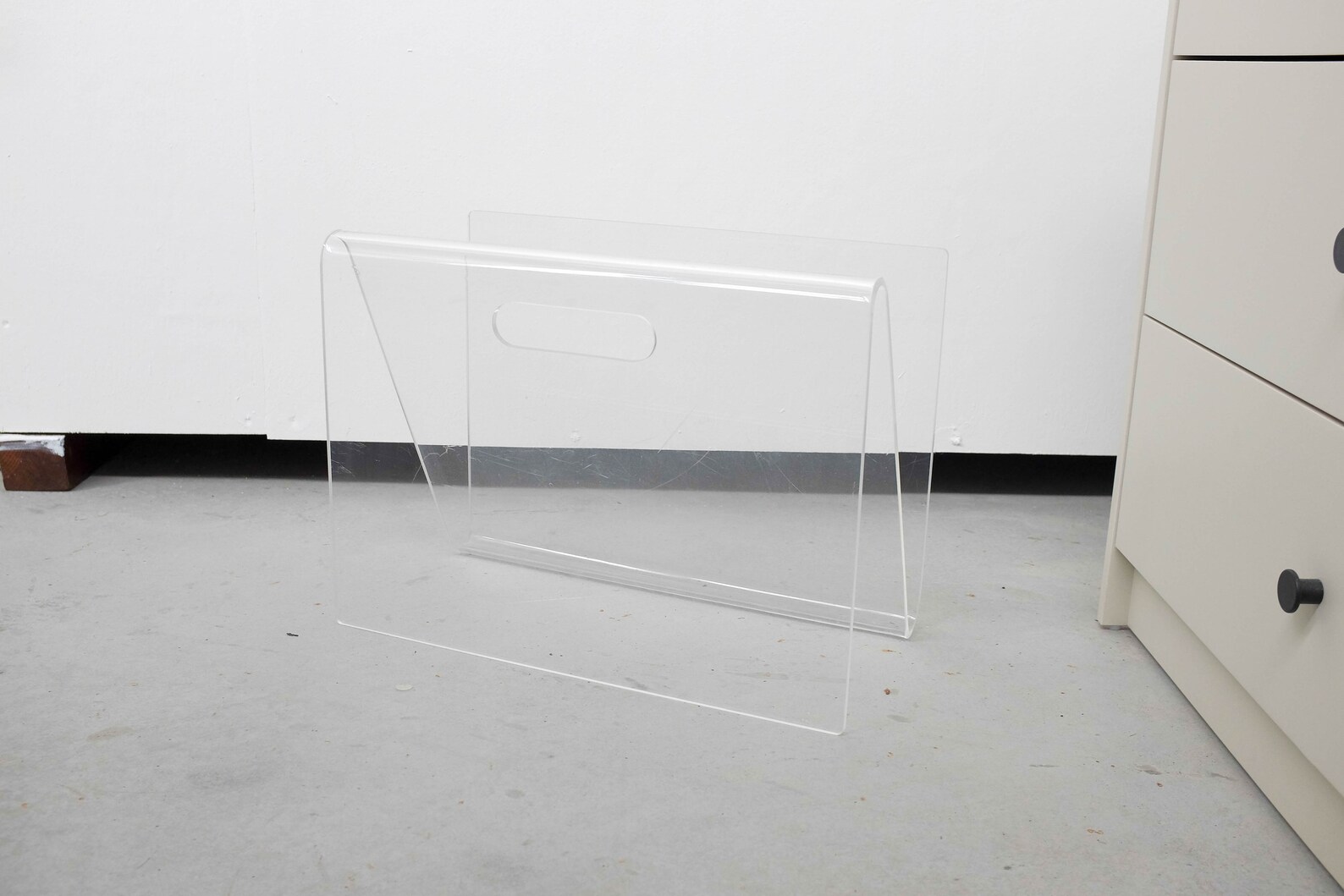 Transparent Plexiglass Magazine Rack Mid Century Modern - Etsy